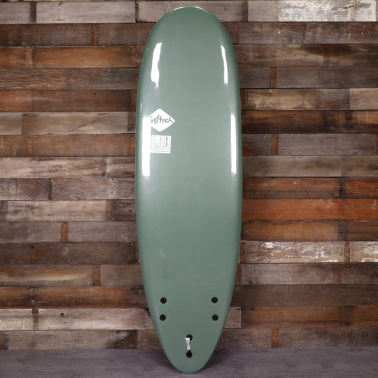 Softech Bomber 6'4 × 21 × 3 Soft Surfboard - Smoke Green/White