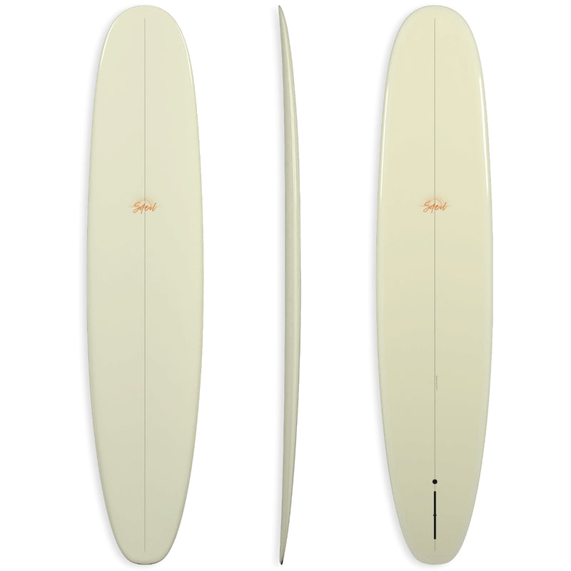 Load image into Gallery viewer, Soleil Series Sunkist Thunderbolt Silver Surfboard

