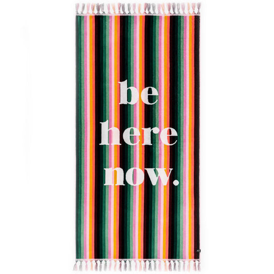 Slowtide Be Here Now Woven Beach Towel