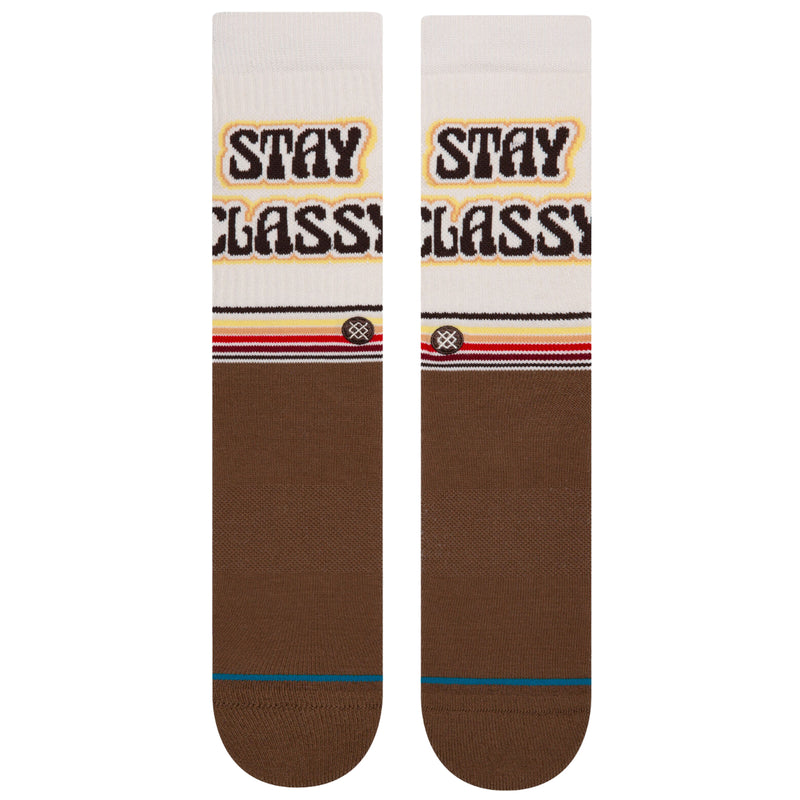 Load image into Gallery viewer, Stance Anchorman &quot;Stay Classy&quot; Unique New York Crew Socks
