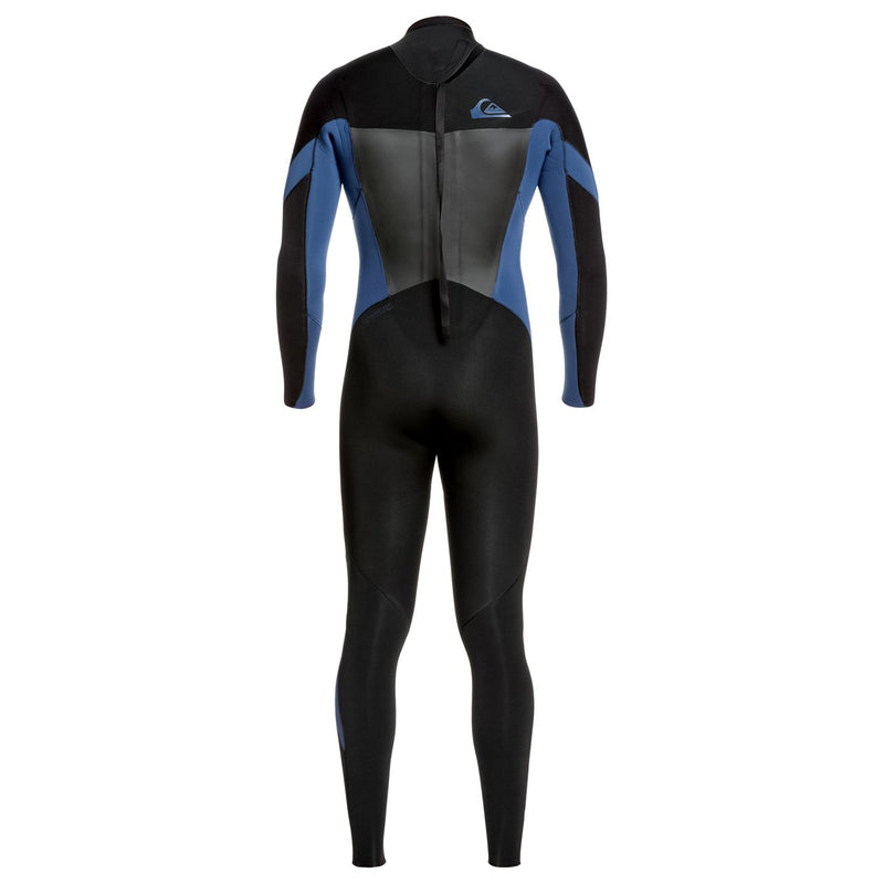 Load image into Gallery viewer, Quiksilver Syncro 4/3 Back Zip Wetsuit - Black/Iodine Blue
