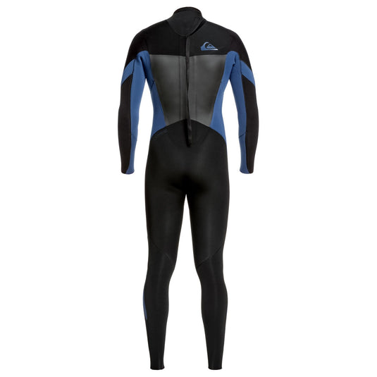 Quiksilver Syncro 4/3 Back Zip Wetsuit - Black/Iodine Blue