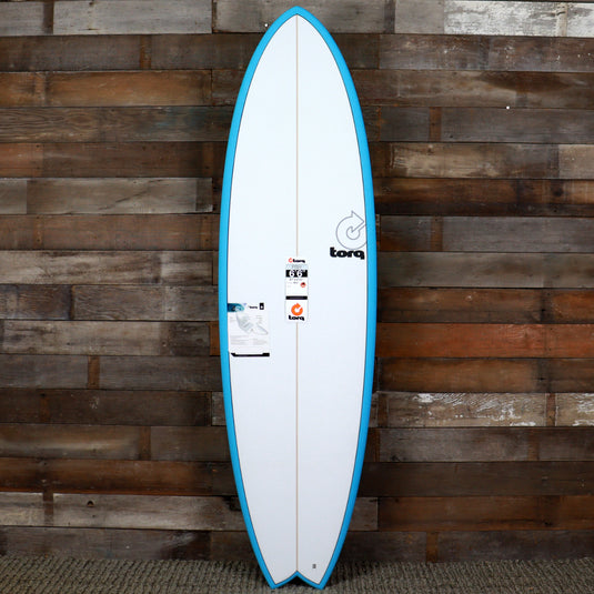 Torq Fish Torq Mod Fish TET 6'6 × 21 × 2 ⅝ Surfboard - Miami Blue Pinline ...