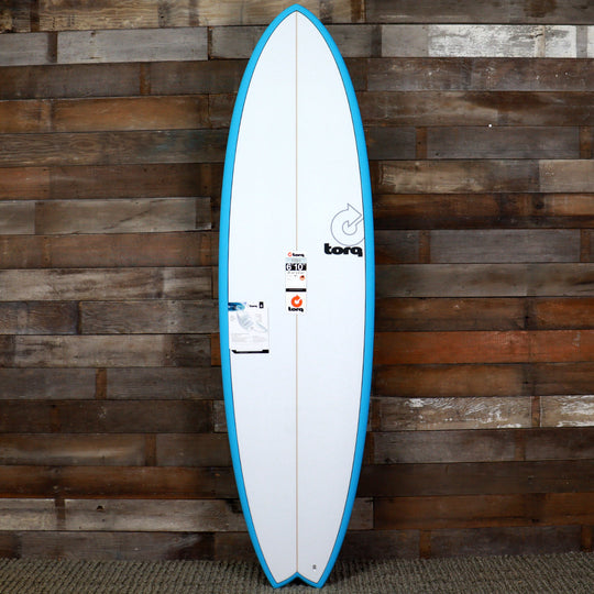 Torq Mod Fish TET 6'10 × 21 ¾ × 2 ¾ Surfboard - Miami Blue Pinline