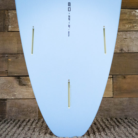 Torq Mini Longboard 8'0 x  x 3 Surfboard   Blue/White