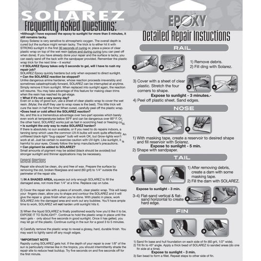 Solarez Epoxy Ding Repair - 2 oz.