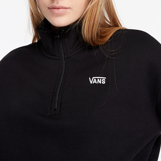 Vans Women's Left Chest Half-Zip Pullover Sweatshirt