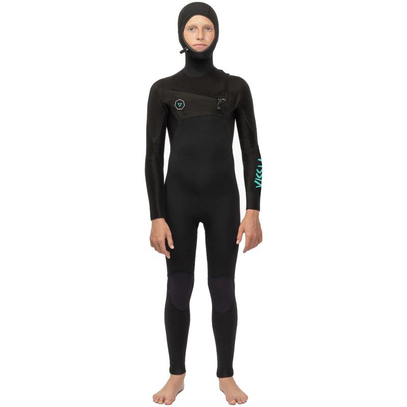 Load image into Gallery viewer, Vissla Youth Seven Seas 5/4/3 TBF Hooded Chest Zip Wetsuit
