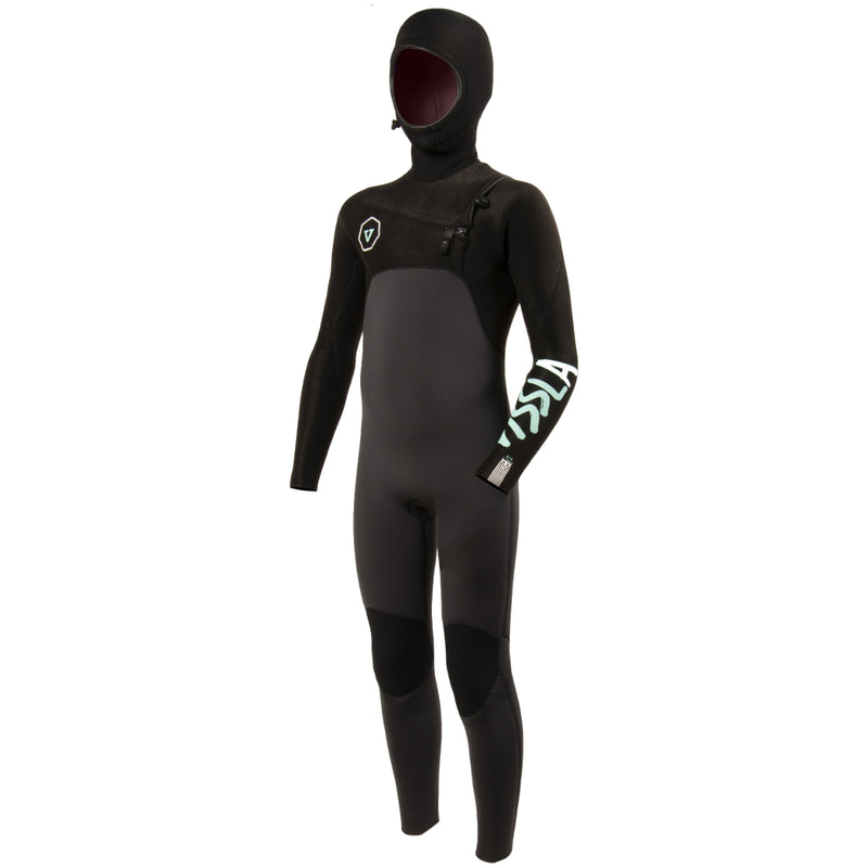 Load image into Gallery viewer, Vissla Youth Seven Seas 5/4/3 TBF Hooded Chest Zip Wetsuit
