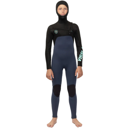 Vissla Youth Seven Seas 5/4/3 Hooded Chest Zip Wetsuit