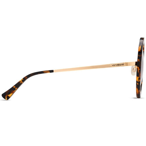 Load image into Gallery viewer, Von Zipper Women&#39;s Fling Sunglasses - Tortoise Gold/Brown Gradient
