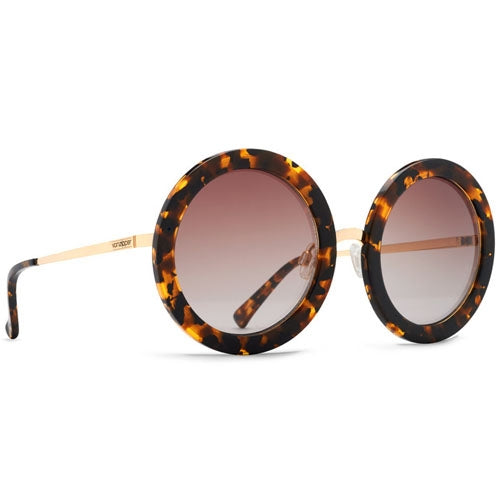 Load image into Gallery viewer, Von Zipper Women&#39;s Fling Sunglasses - Tortoise Gold/Brown Gradient 
