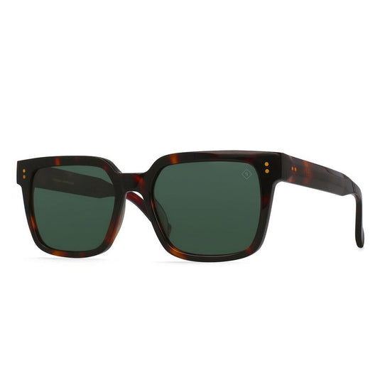 RAEN West Polarized Sunglasses - Koala Tortoise/Green