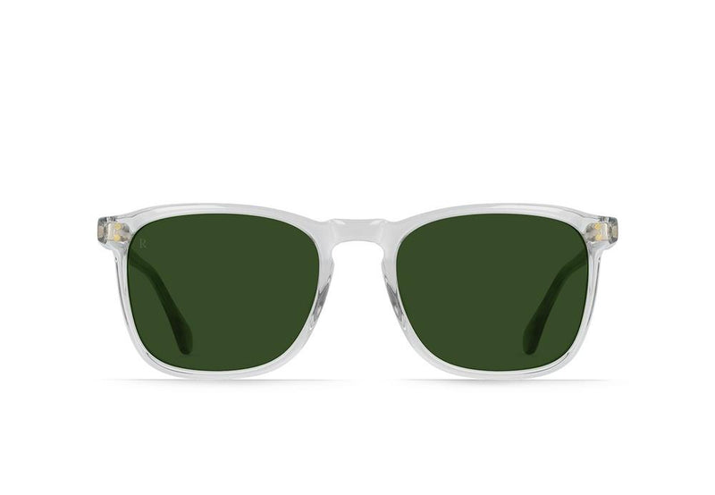 Load image into Gallery viewer, Raen Wiley Sunglasses - Fog Crystal/Bottle Green - Front
