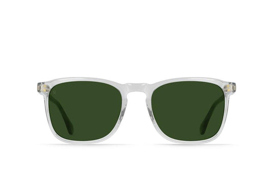 Raen Wiley Sunglasses - Fog Crystal/Bottle Green - Front