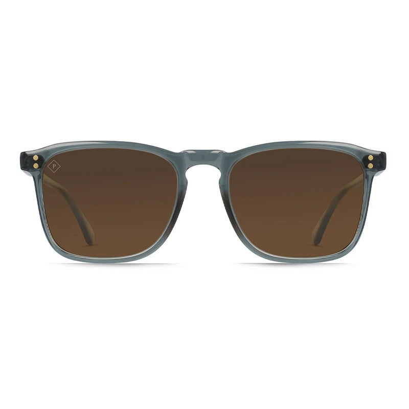 Load image into Gallery viewer, Raen Wiley Sunglasses - Slate / Vibrant Brown - Front
