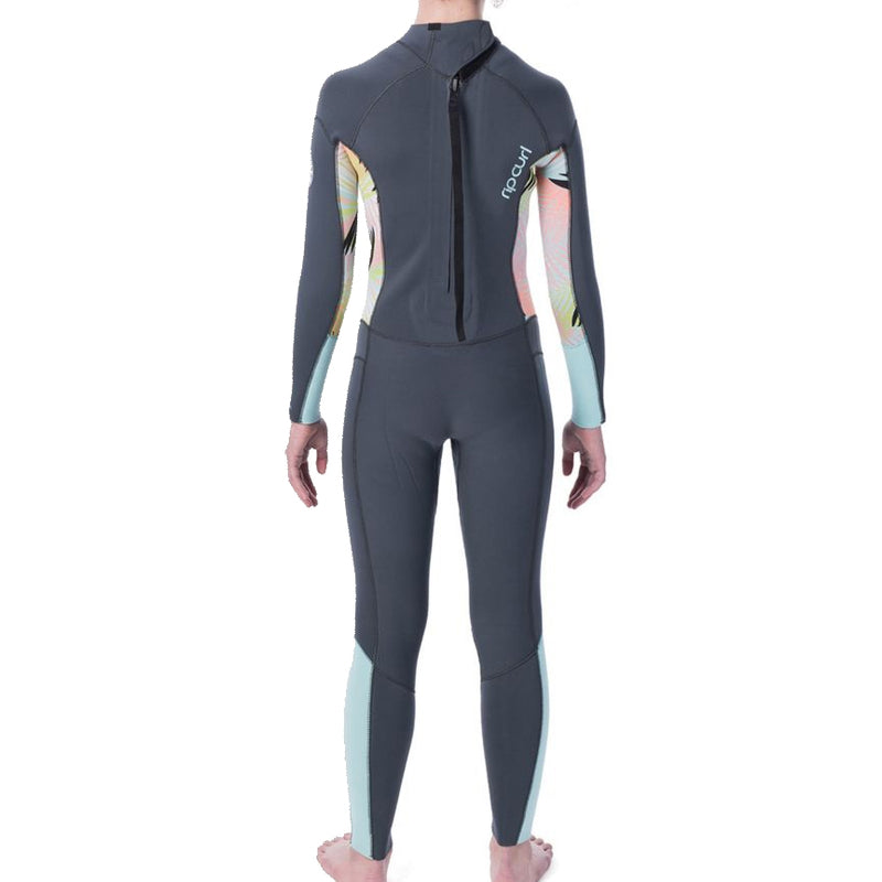 Load image into Gallery viewer, Rip Curl Youth Girls Dawn Patrol 4/3 Back Zip Wetsuit - Charcoal
