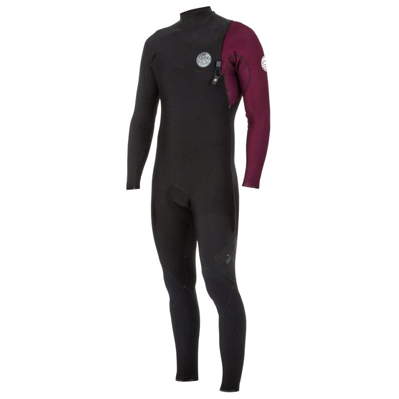 Load image into Gallery viewer, Rip Curl E-Bomb 3/2 Zip Free Wetsuit - Maroon
