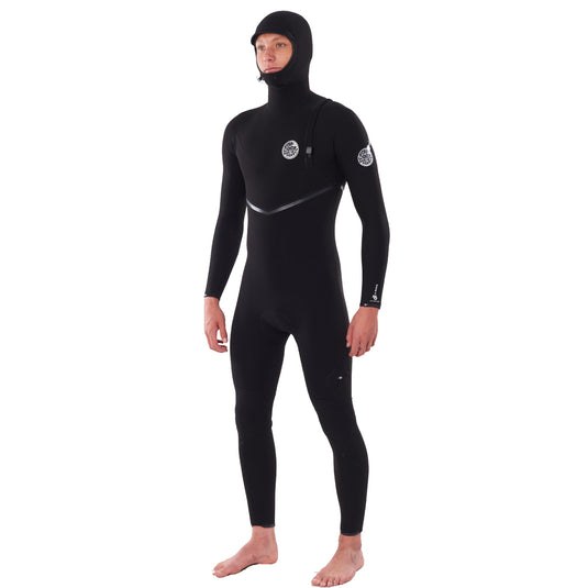 Rip Curl E- Bomb 4/3 Zip Free Hooded Wetsuit 