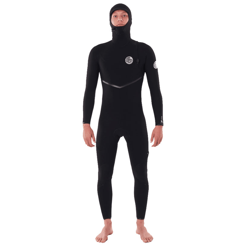 Load image into Gallery viewer, Rip Curl E- Bomb 4/3 Zip Free Hooded Wetsuit - Front
