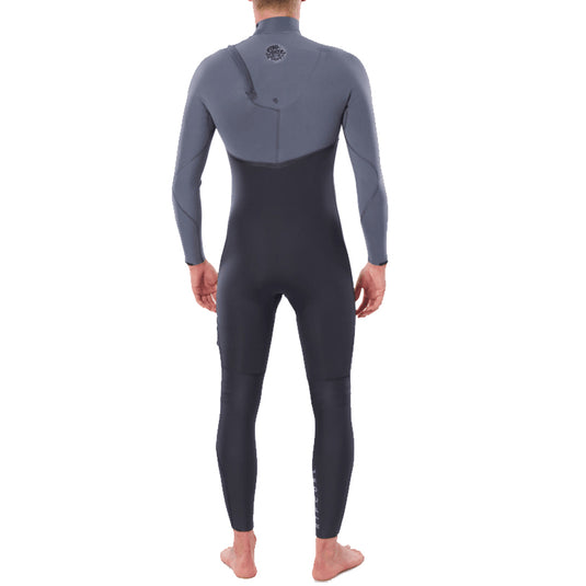 Rip Curl Flashbomb 4/3 Zip Free Wetsuit - Charcoal Grey back