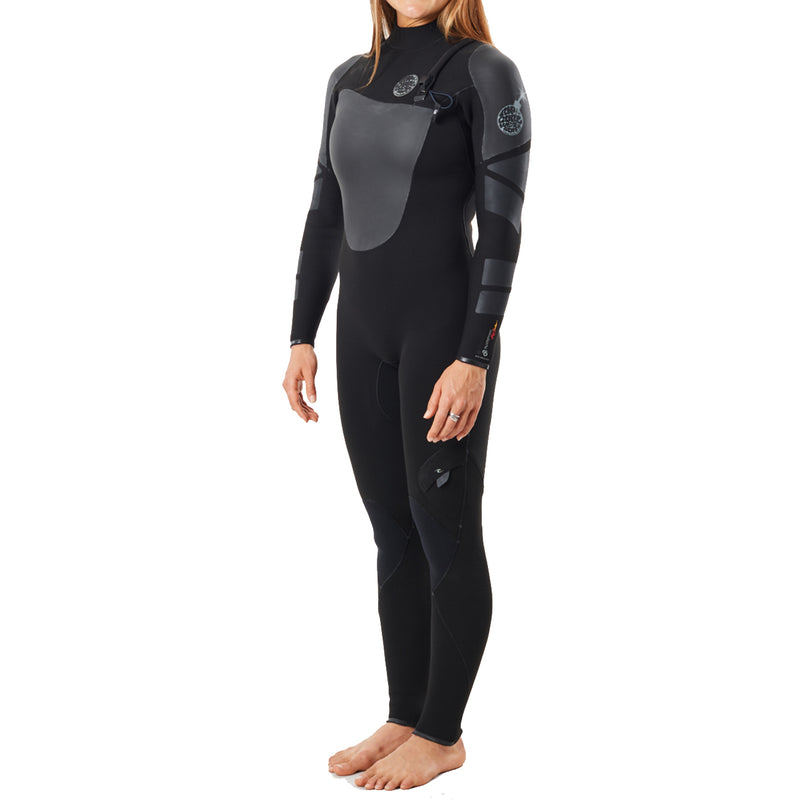 Load image into Gallery viewer, Rip Curl Women&#39;s Flashbomb Heat Seeker 4/3 Chest Zip Wetsuit - Front

