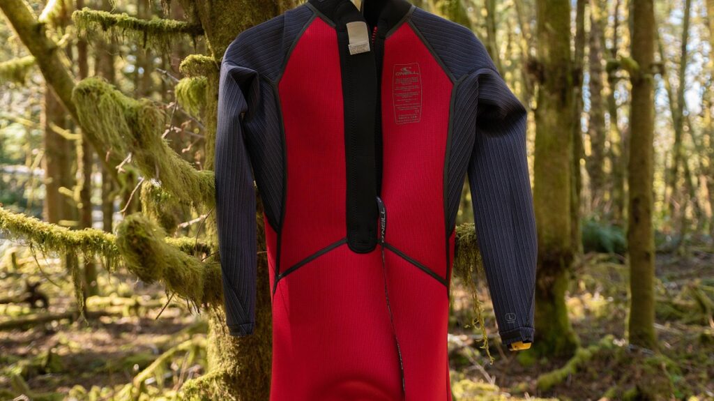 Interior Lining on the O'Neill Heat Back Zip Wetsuit.